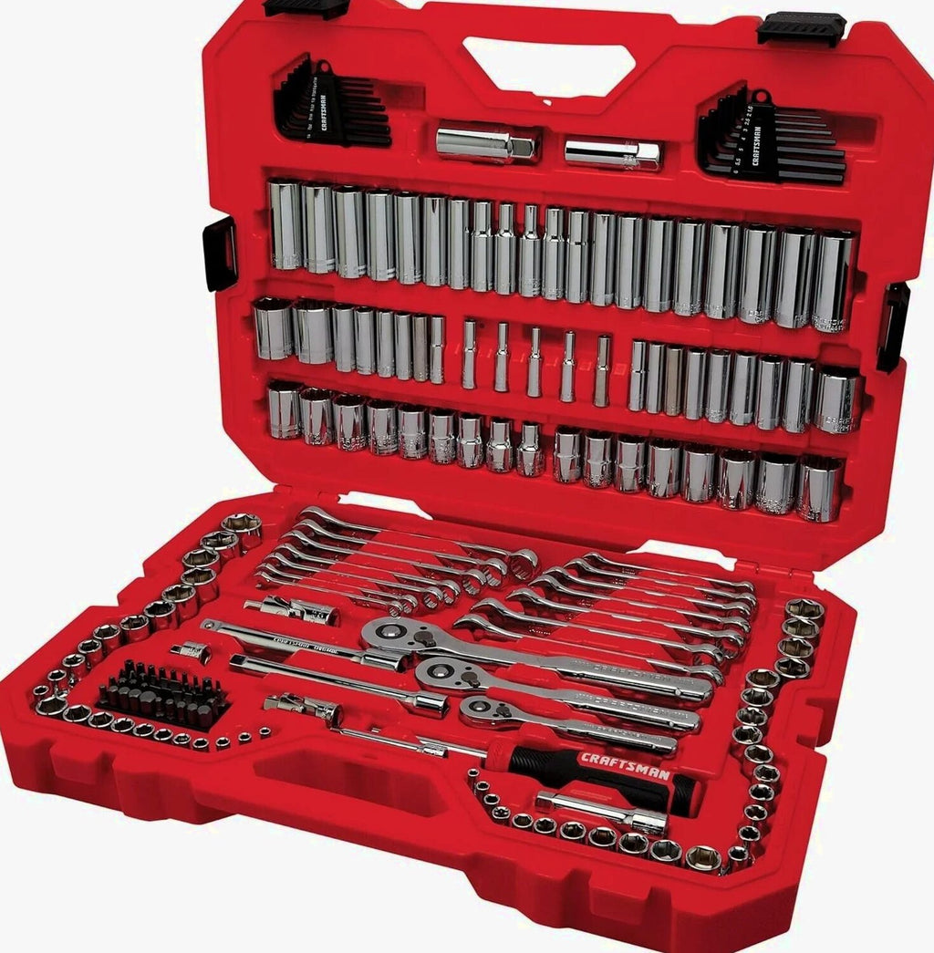 CRAFTSMAN Mechanics Tool Set, 1/4 and 3/8 Inch Drive, 189 Piece - CMMT12134