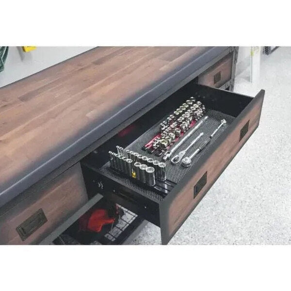Building Products 72 in 3-Drawer Rolling Industrial Workbench With Wood Top