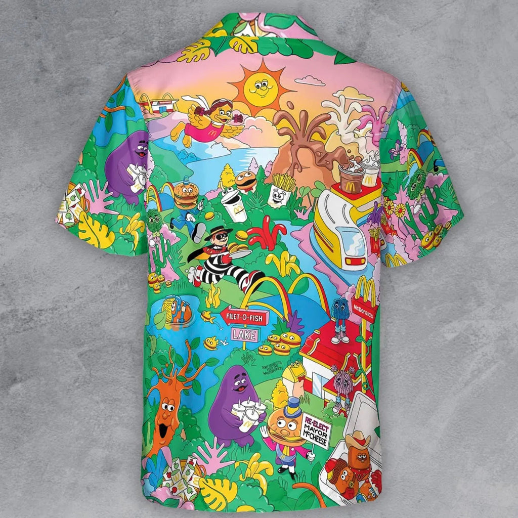 Foodland Mcdonaldland Button Down Shirt