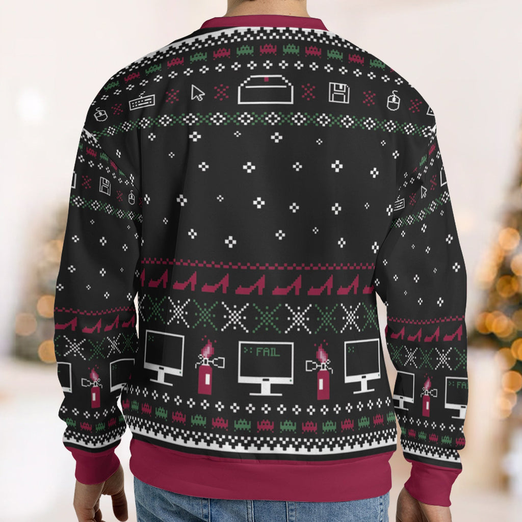 The Xmas Crowd The IT Crowd Ugly Christmas Sweatshirt