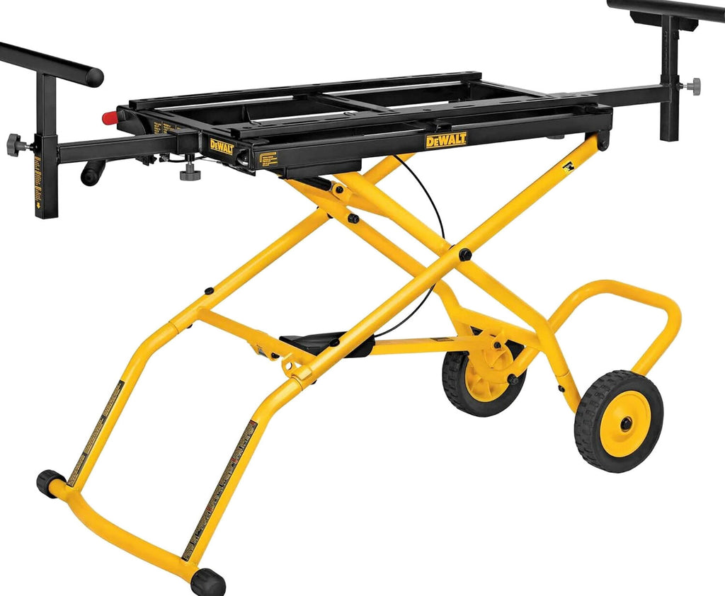 DEWALT Rolling Miter Saw Stand With Wheels, Yellow, 300 lb - DWX726