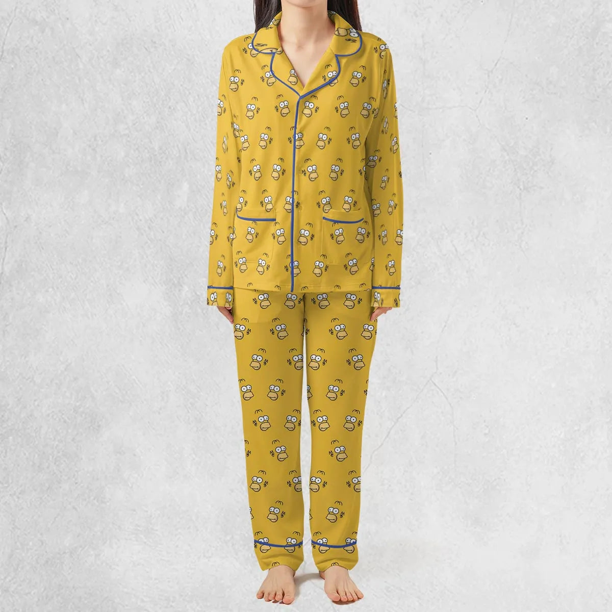 Homer Simpson Pattern Pajamas Set