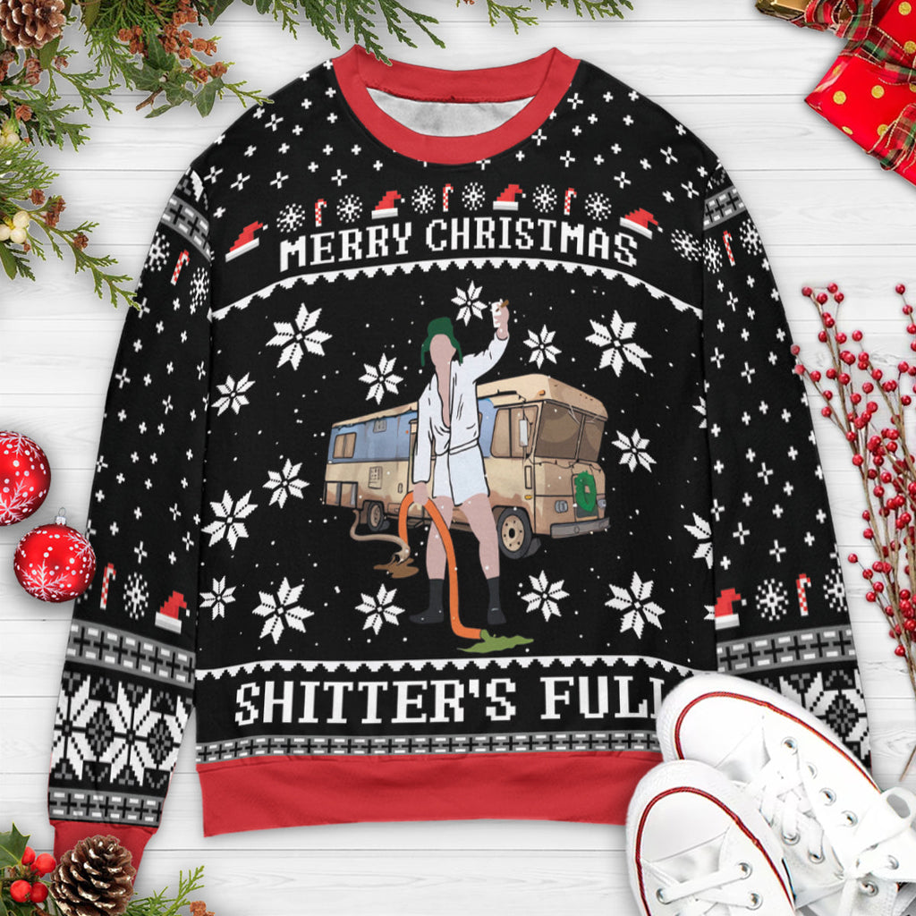Shitter's Full Ugly Christmas Sweatshirt
