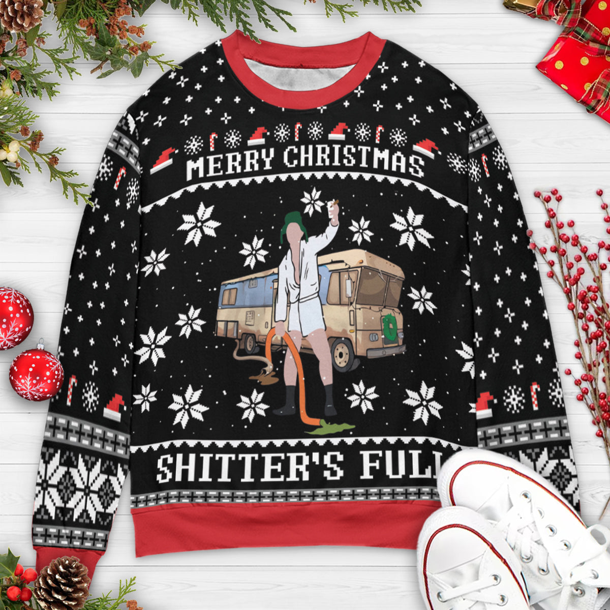 Shitter's Full Ugly Christmas Sweatshirt