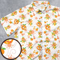Hello Sunshine Orange Bird Button Down Shirt