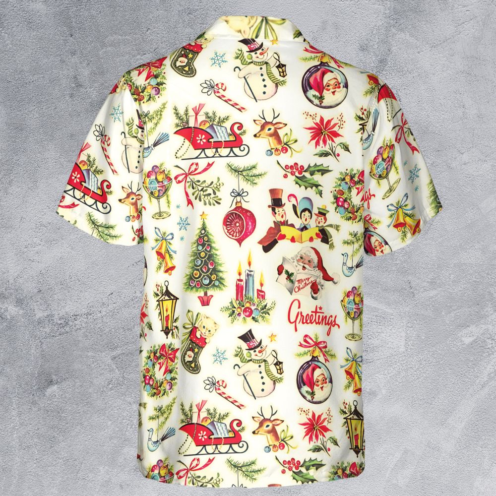 Vintage Christmas Victoria Button Down Shirt
