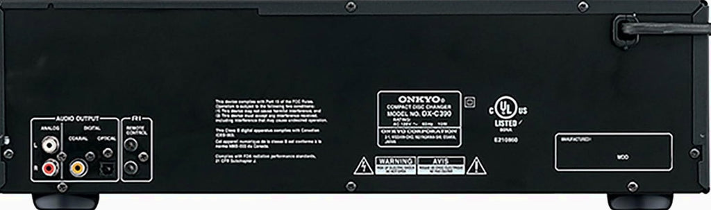 Onkyo 6-Disc CD Changer, Black - DX-C390
