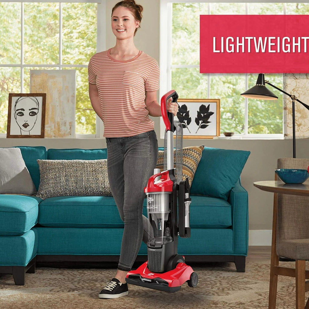 Dirt Devil Endura Reach Upright Bagless Vacuum Cleaner, Corded, Red - UD20124