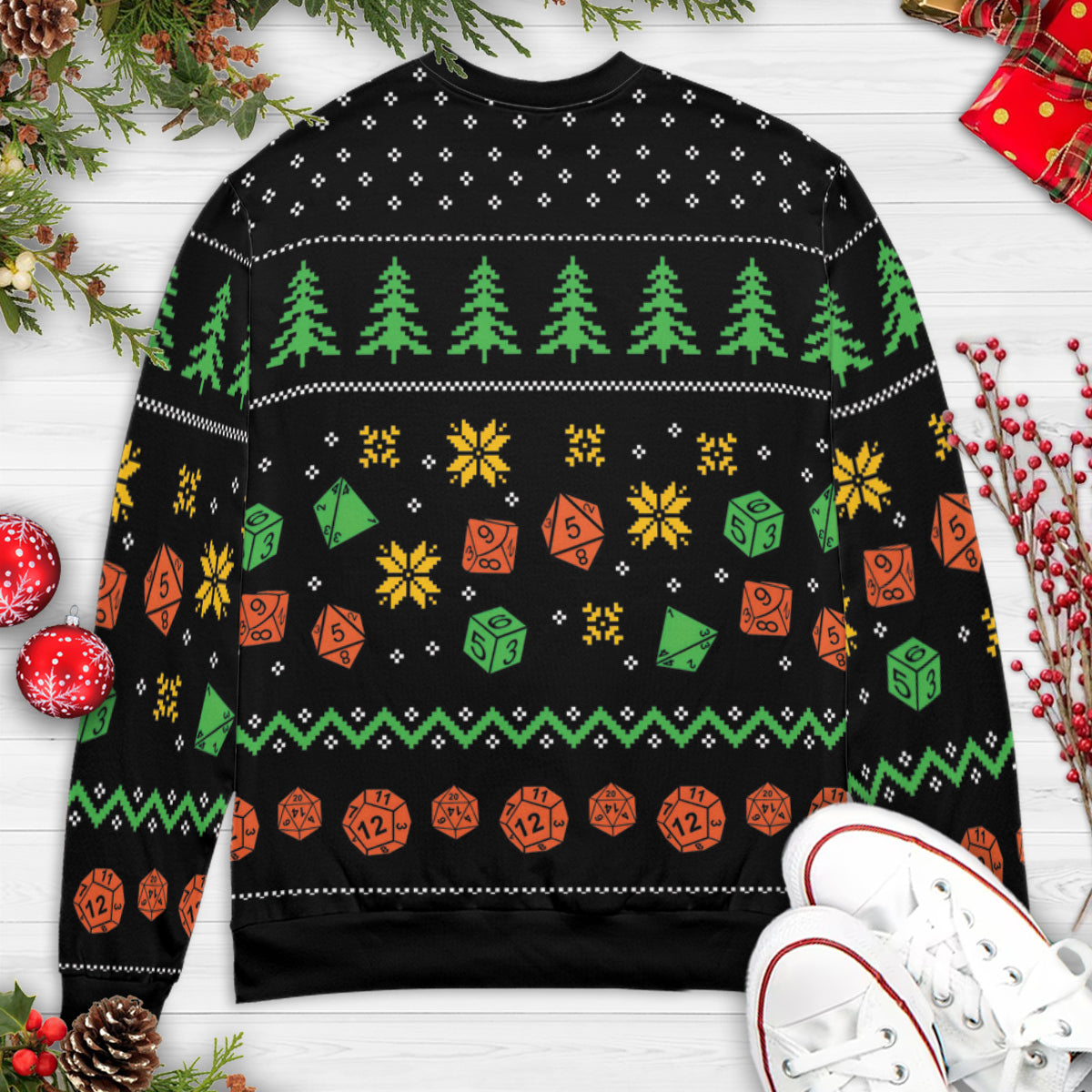 Merry Critmas DnD Ugly Christmas Sweatshirt