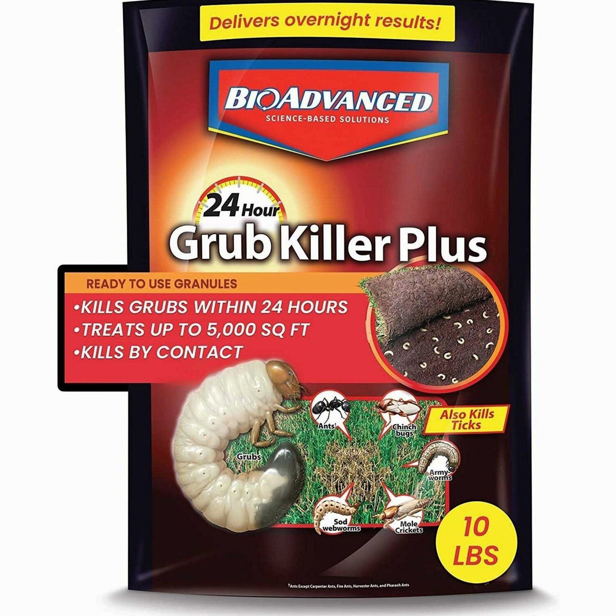 BioAdvanced 24 Hour Grub Killer Plus 15 lb Bag