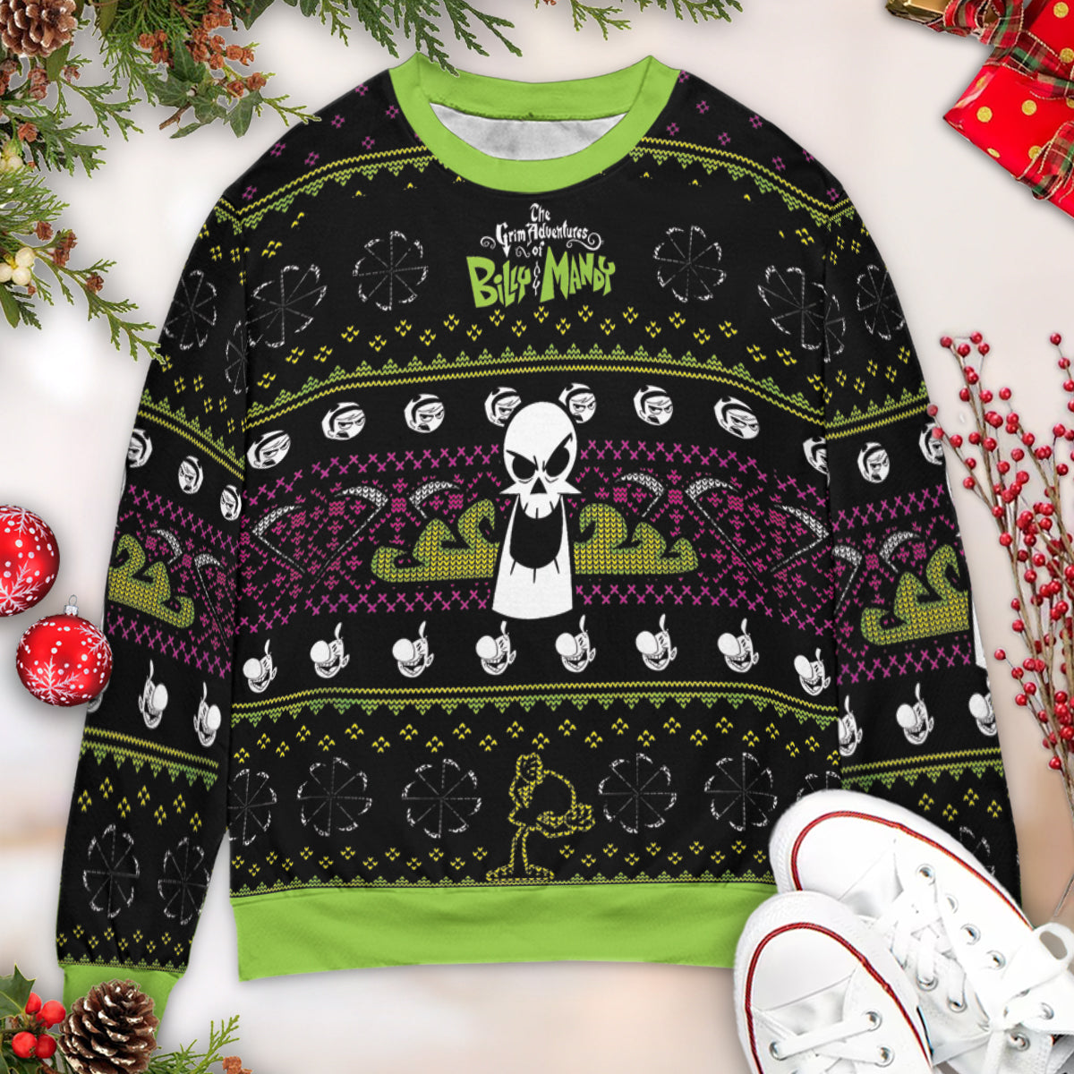 Billy And Mandy Ugly Christmas Sweatshirt