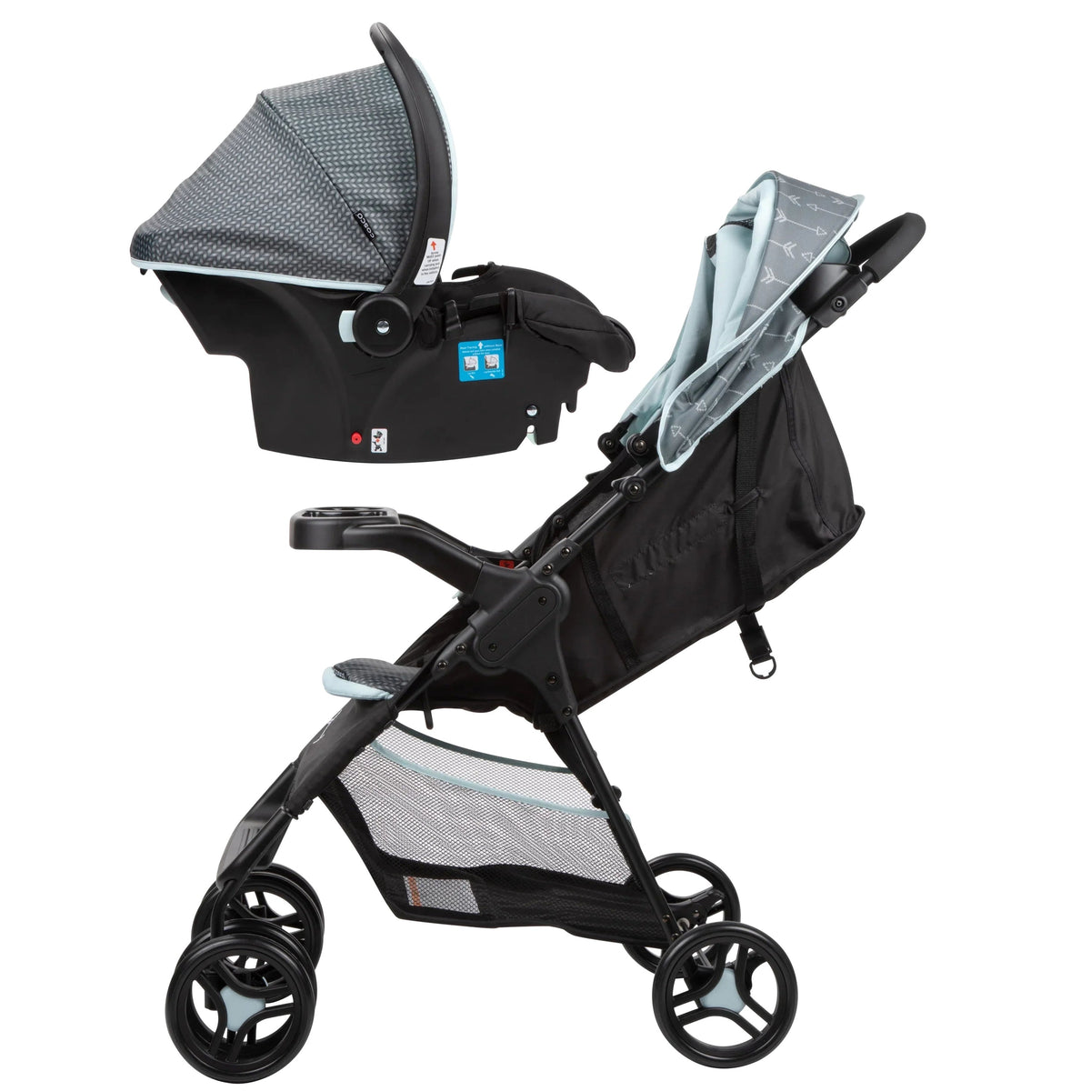 Cosco Kids Lift & Stroll DX Travel System, Gray Arrows - DX