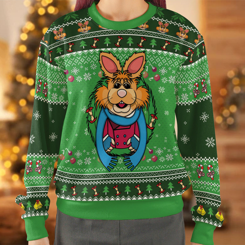 Bean Bunny Christmas Carol Ugly Christmas Sweatshirt