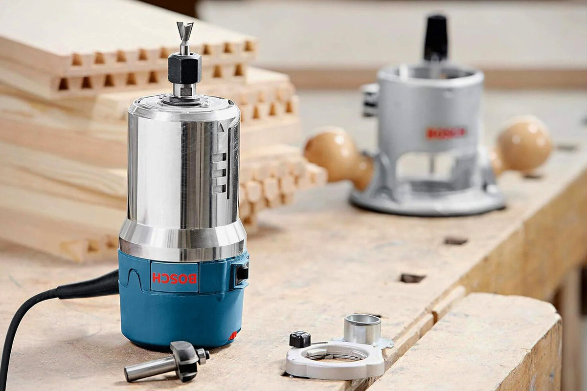 BOSCH Wood Router Tool Combo Kit, 12 Amp, 2.25 Horsepower - 1617EVSPK