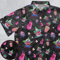 Space Horror Movie Killer Klowns Outer Button Down Shirt