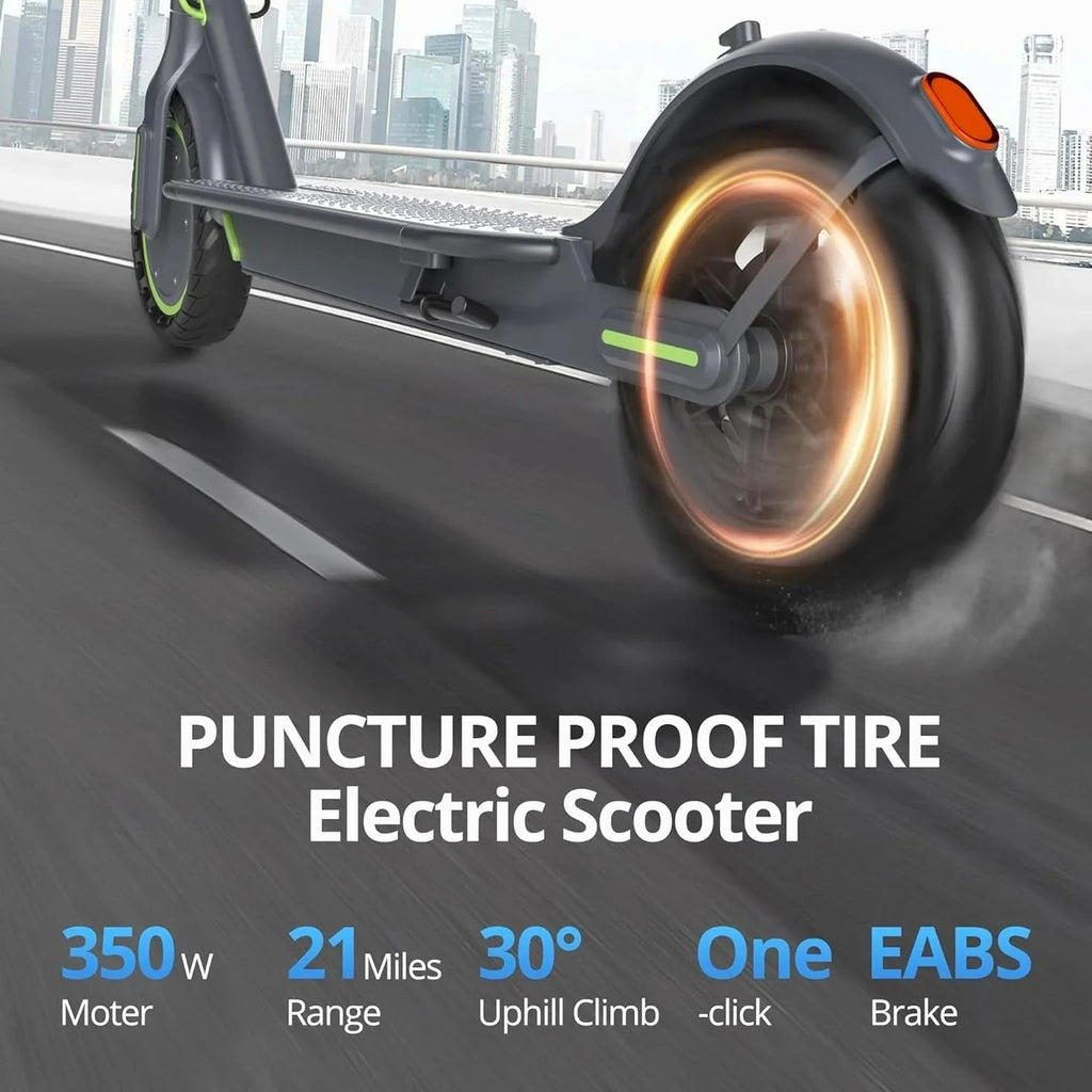 Roinside Electric Scooter, 8.5 in Solid Tires, 350W, 19 MPH, 21-23 Miles - UP12 Plus