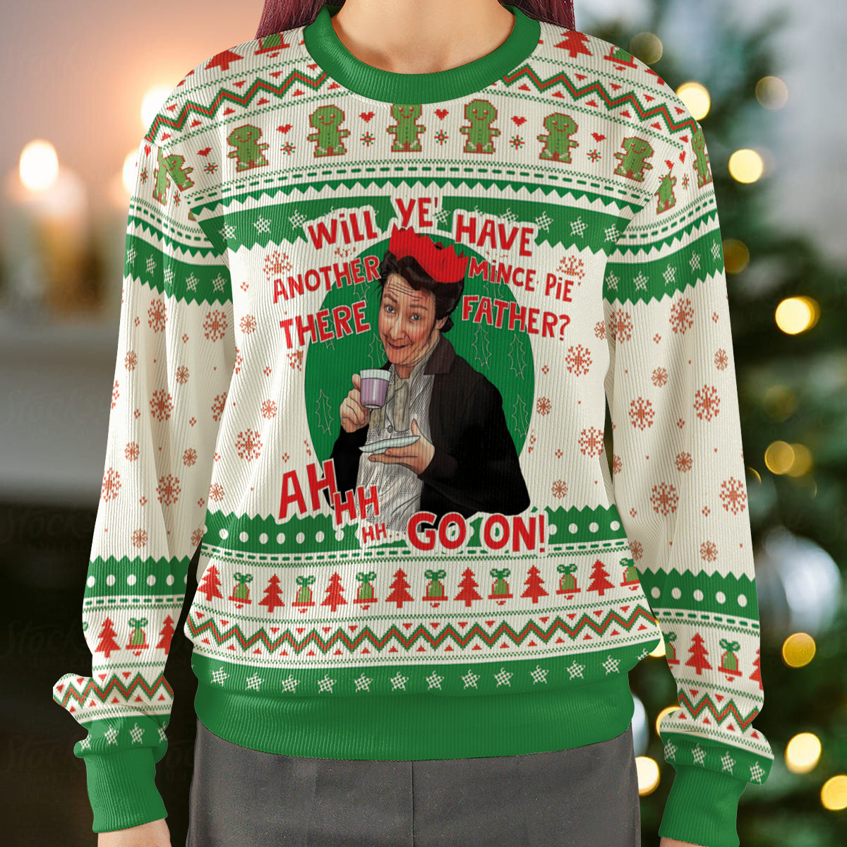 Mrs Doyle's Mince Pies Ugly Christmas Sweatshirt
