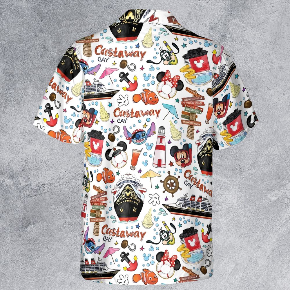 Mouse Cruise Vacation Button Down Shirt