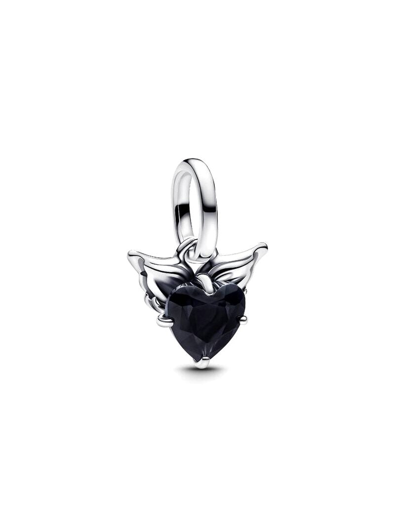 Winged Heart and Pearl Charm Trio