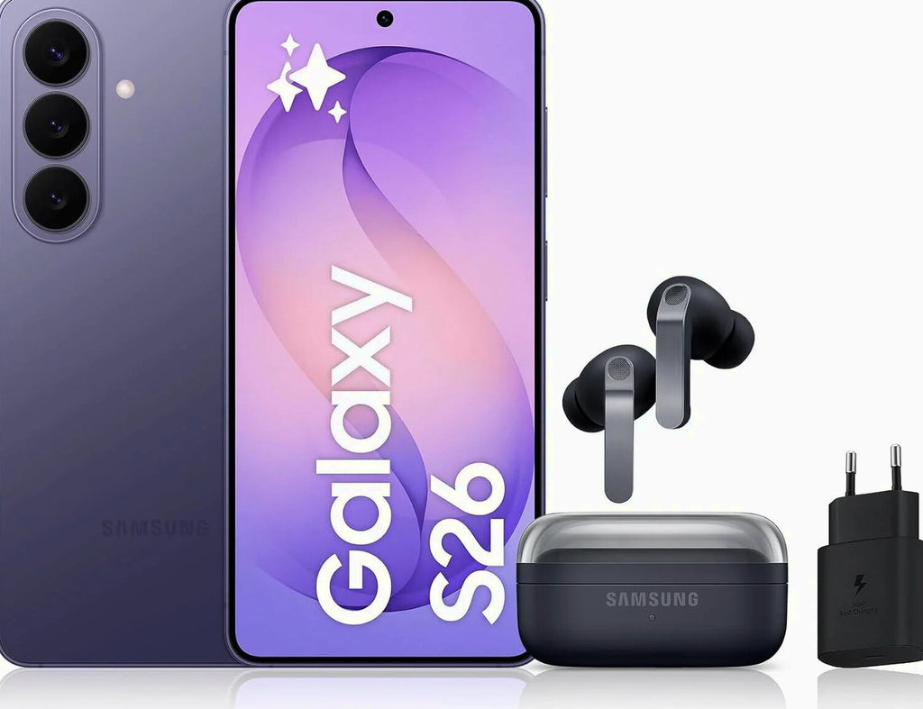 Samsung Galaxy S26 Android 5G Smartphone, 512 Go, Violet, 25W Fast Charger Included - Galaxy S26