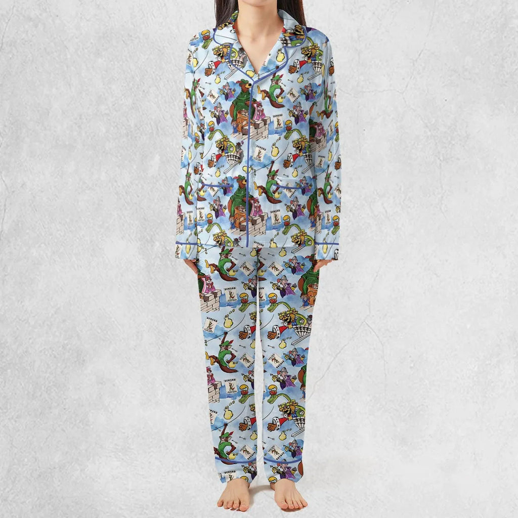 Robin Hood Characters Pattern Pajamas Set