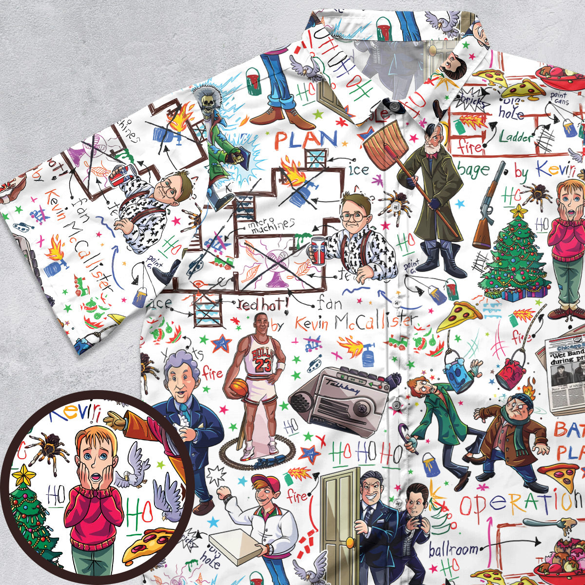 Holiday Battle Plan Home Alone Button Down Shirt
