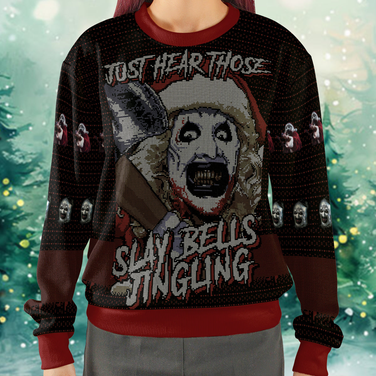 Slay Bells Jingling Ugly Christmas Sweatshirt