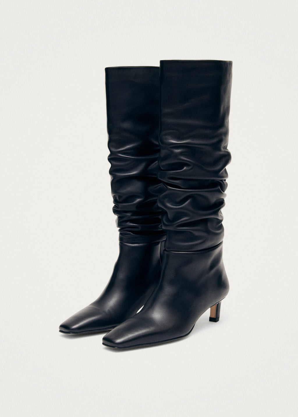 Kalila Black Leather Boots – Chiro Moyo Women's Shoes