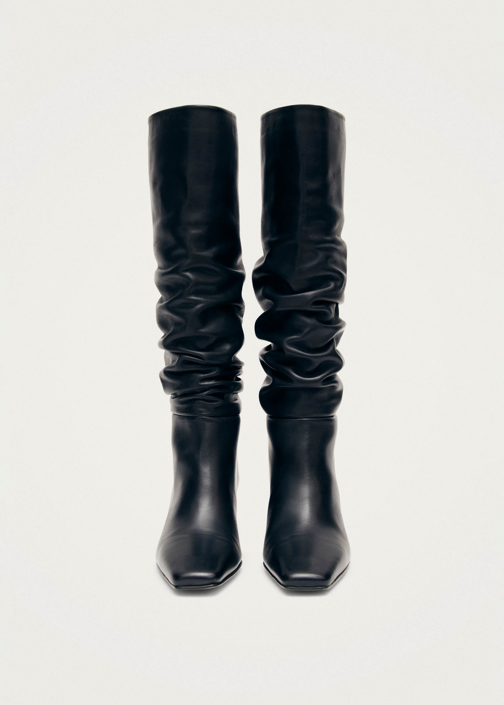 Kalila Black Leather Boots – Chiro Moyo Women's Shoes
