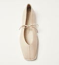 Sway Cream Leather Ballet Flats – Chiro Moyo Women's Shoes
