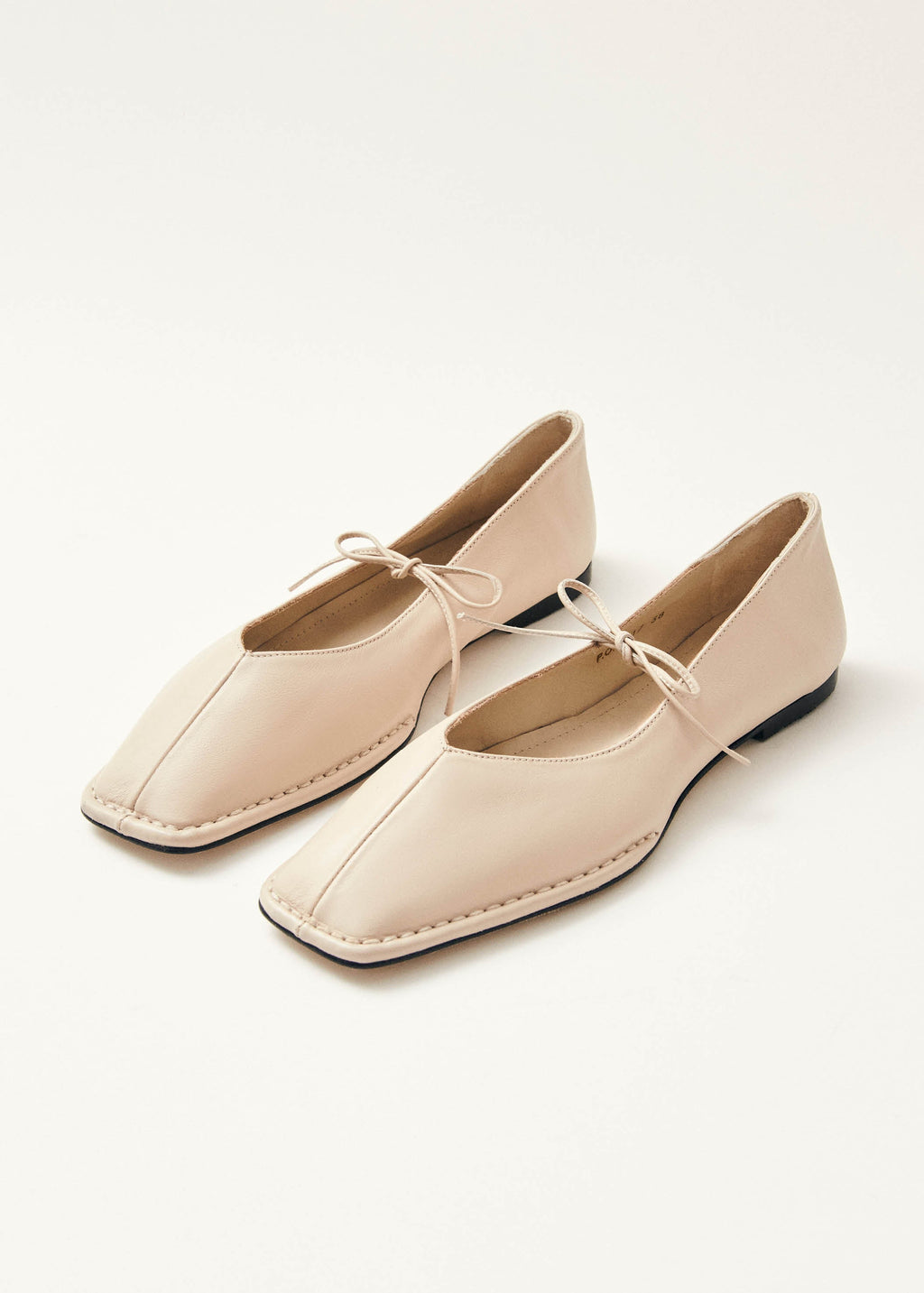 Sway Cream Leather Ballet Flats – Chiro Moyo Women's Shoes