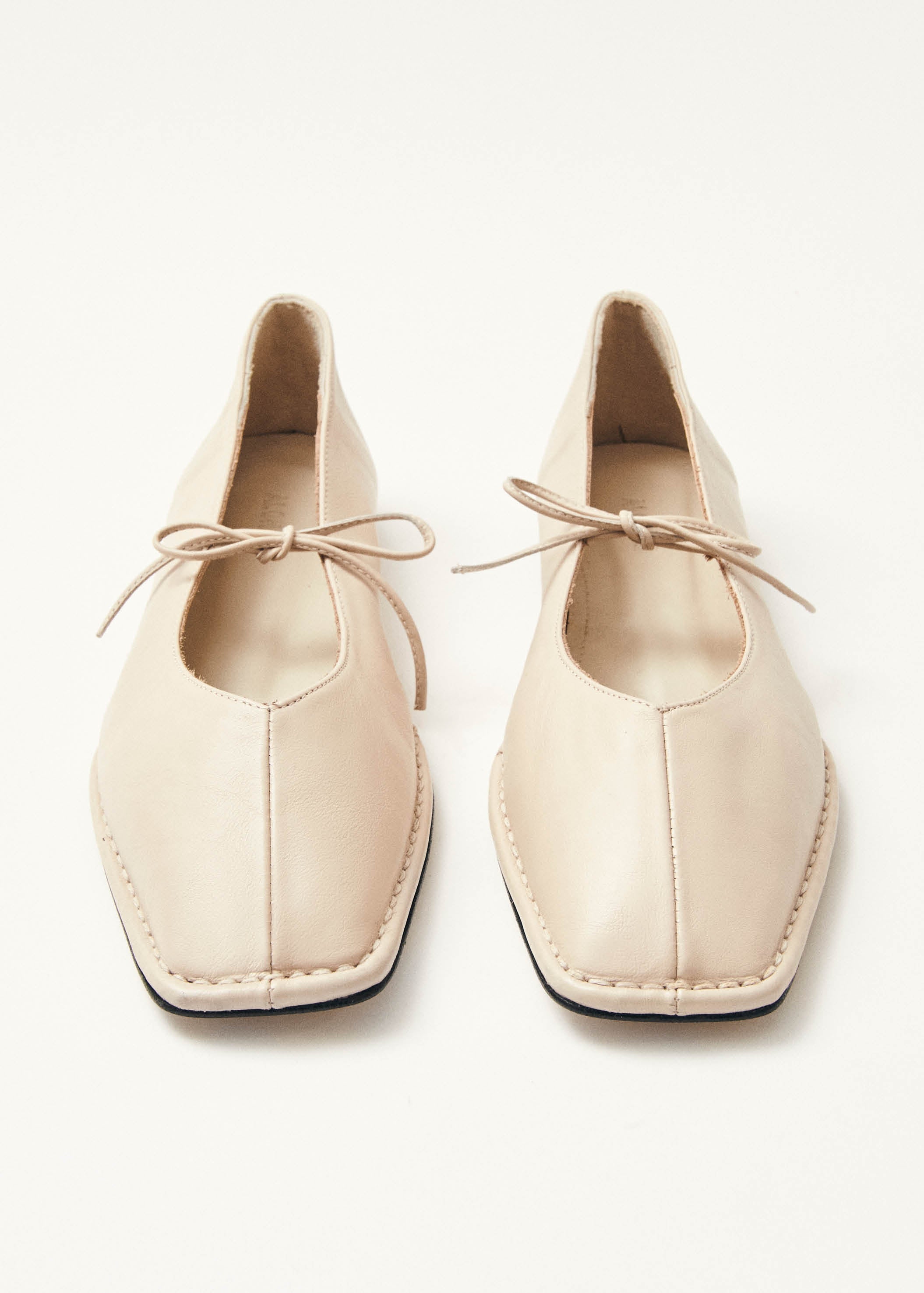 Sway Cream Leather Ballet Flats – Chiro Moyo Women's Shoes