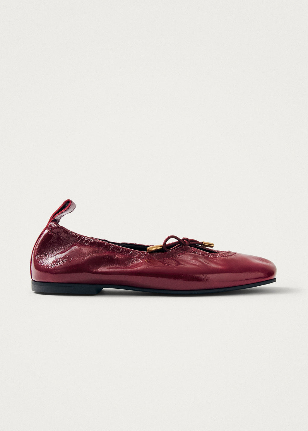 Rosalind Burgundy Leather Ballet Flats – Chiro Moyo Women's Shoes
