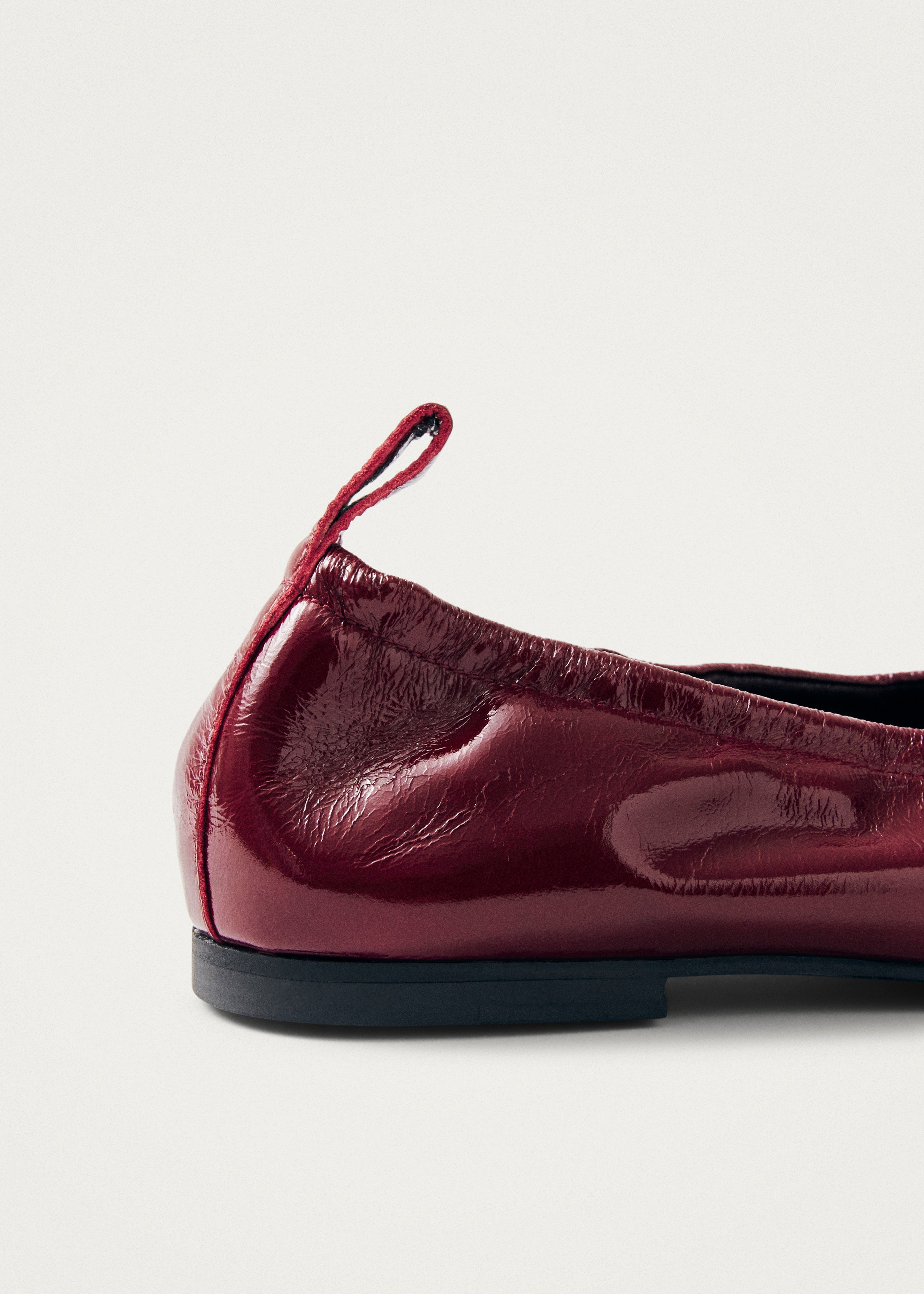 Rosalind Burgundy Leather Ballet Flats – Chiro Moyo Women's Shoes