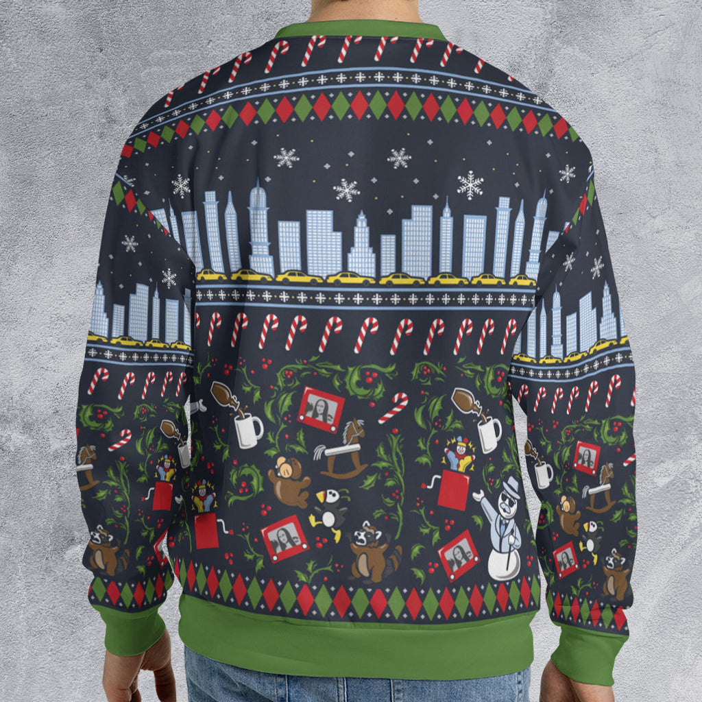 Smiling Is My Favorite Ugly Christmas Sweatshirt
