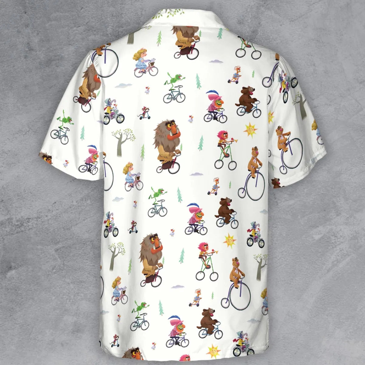 The Muppet Movie Bike Scene Button Down Shirt
