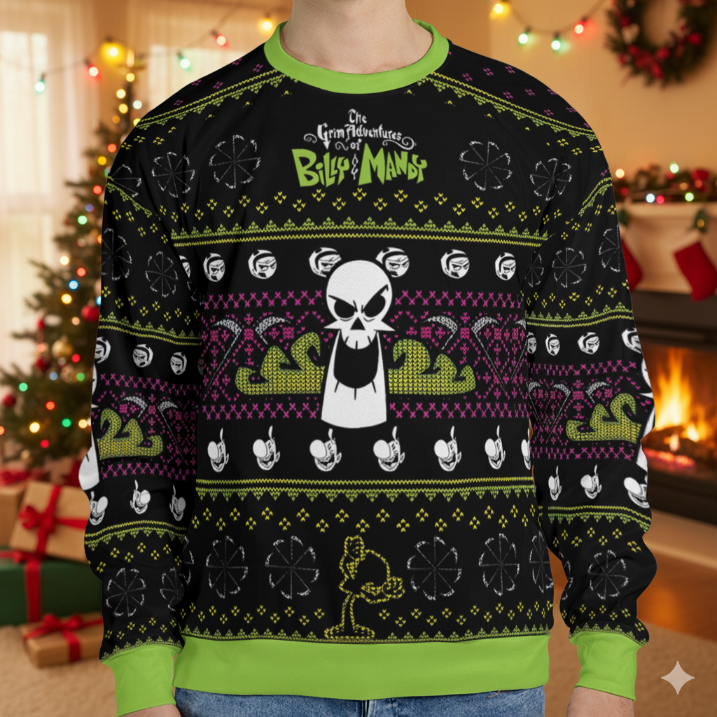 Billy And Mandy Ugly Christmas Sweatshirt