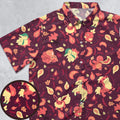 Fire Pokemon Pattern Button Down Shirt