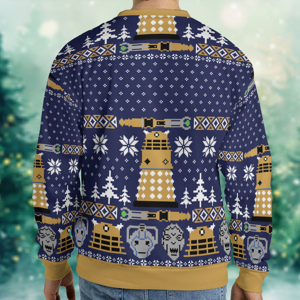Who's Doctor Who Ugly Christmas Sweatshirt