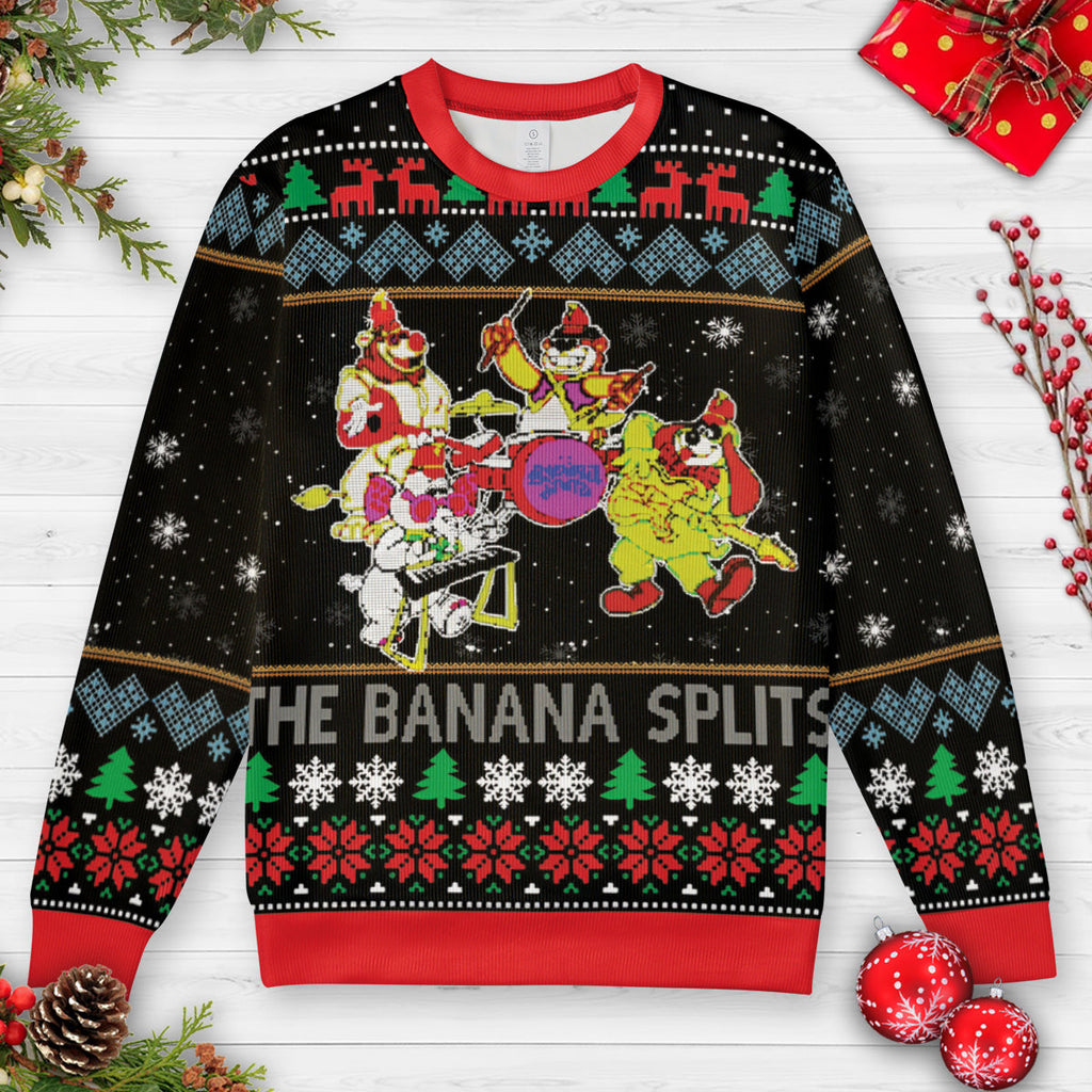 The Banana Splits Ugly Christmas Sweatshirt