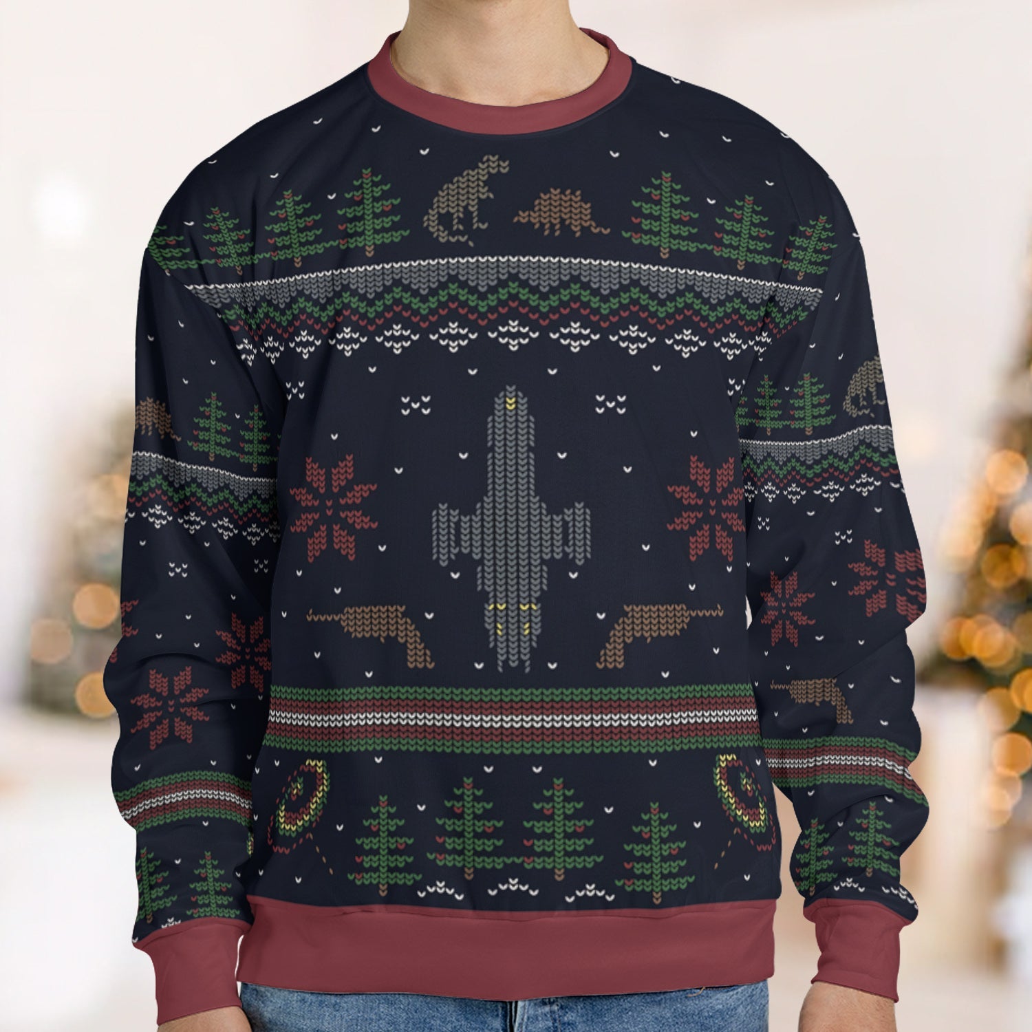 Shiny Xmas Firefly Ugly Christmas Sweatshirt