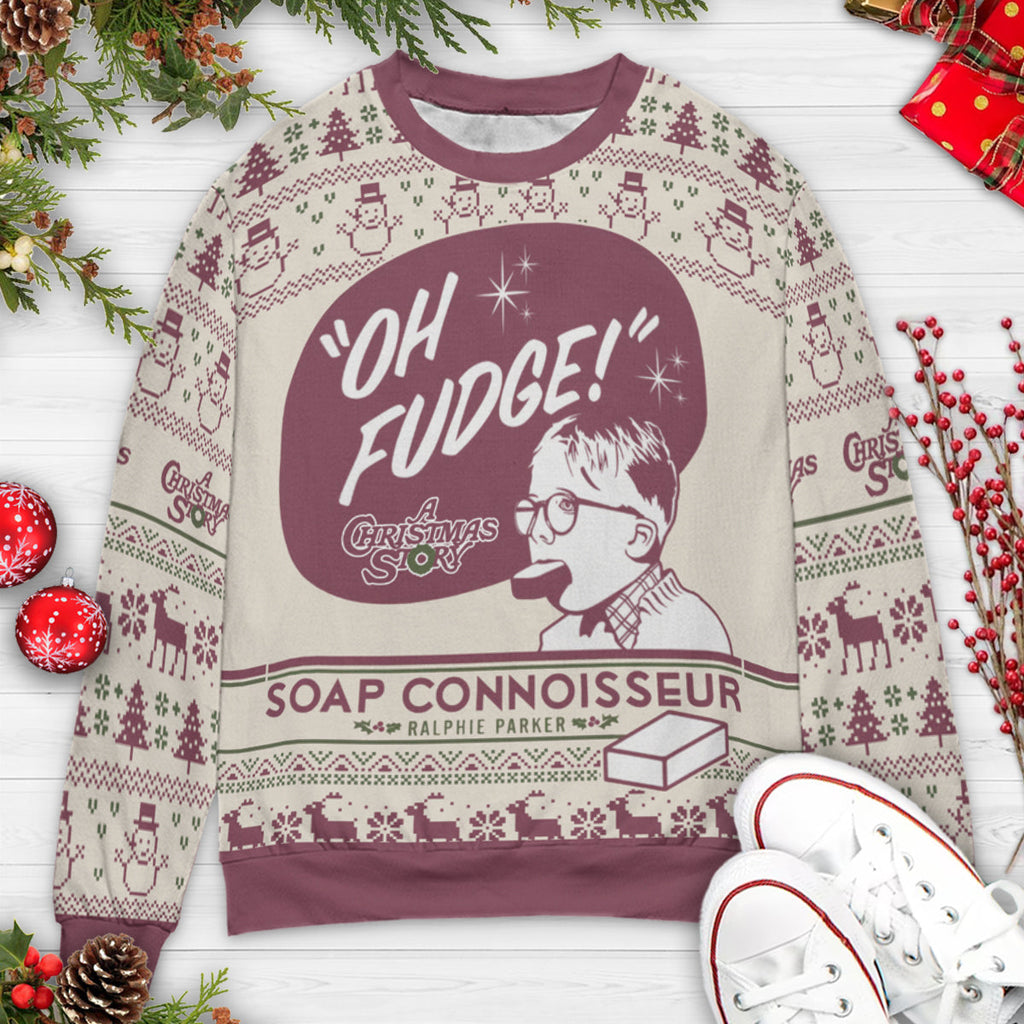 Soap Connoisseur A Christmas Story Ugly Christmas Sweatshirt