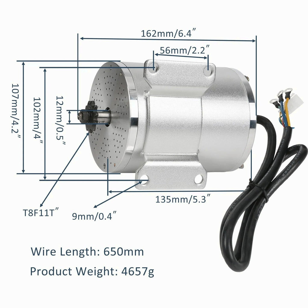Boma 72V 3000W Brushless Motor Kit With Controller And Battery - MY1020