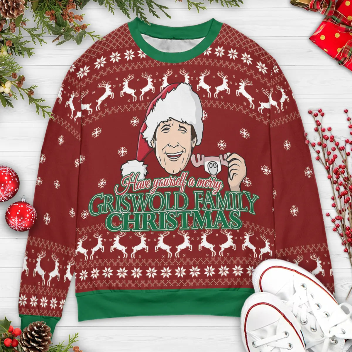 Holiday Humor National Lampoon's Christmas Vacation Ugly Christmas Sweatshirt