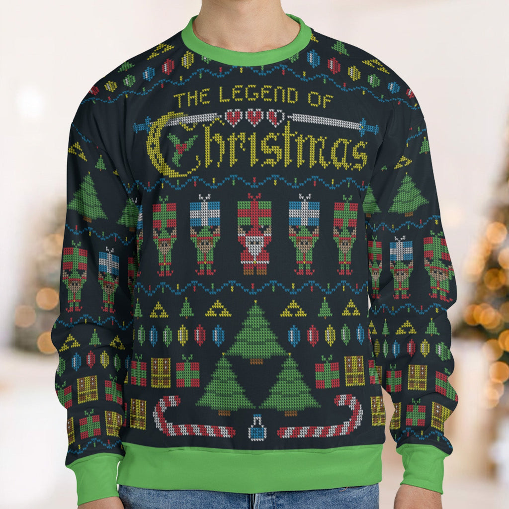 The Legend Of Christmas The Legend of Zelda Ugly Christmas Sweatshirt
