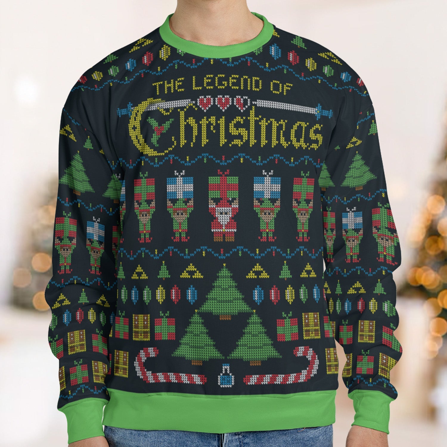 The Legend Of Christmas The Legend of Zelda Ugly Christmas Sweatshirt