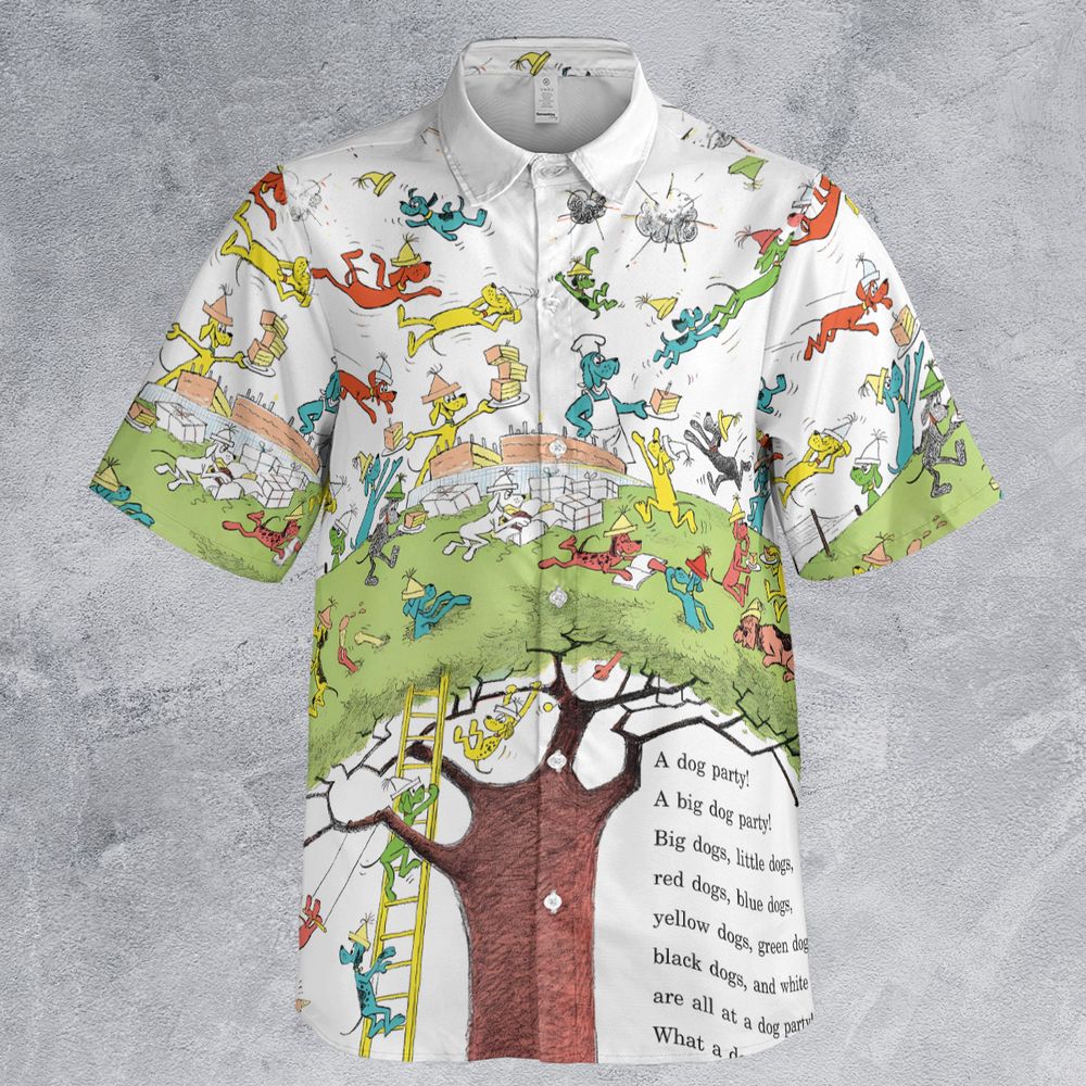 A Dog Party Button Down Shirt