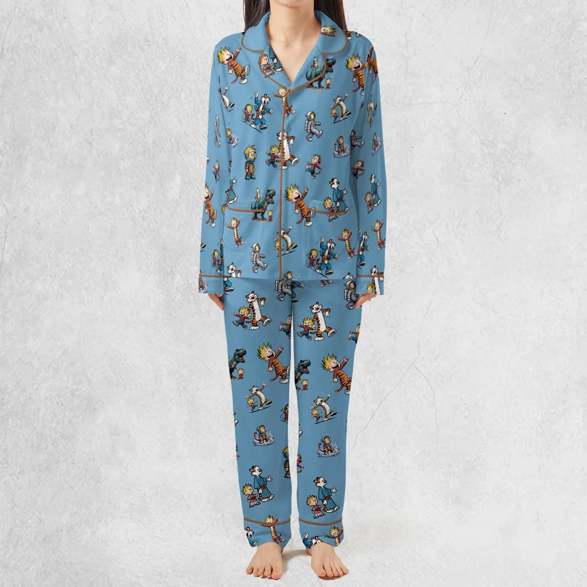Comics Come To Life Calvin And Hobbes Pajamas Set