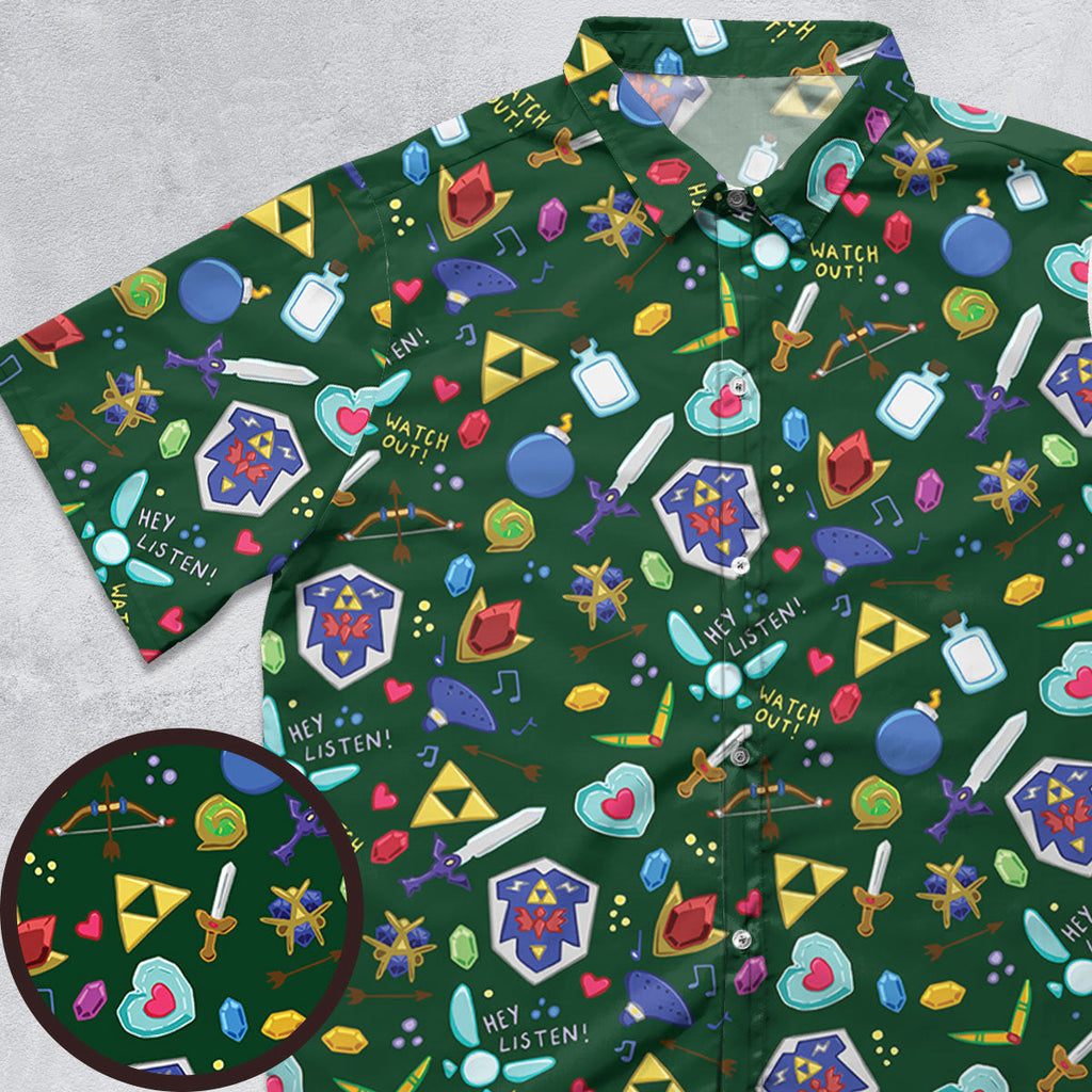 The Legend Of Zelda Button Down Shirt