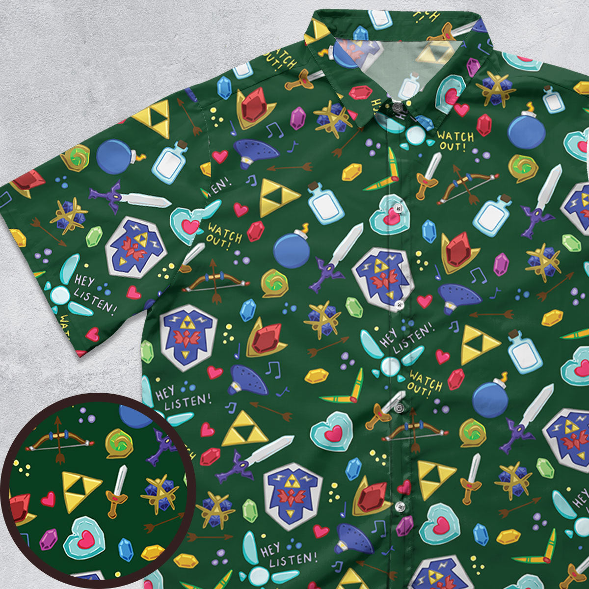 The Legend Of Zelda Button Down Shirt
